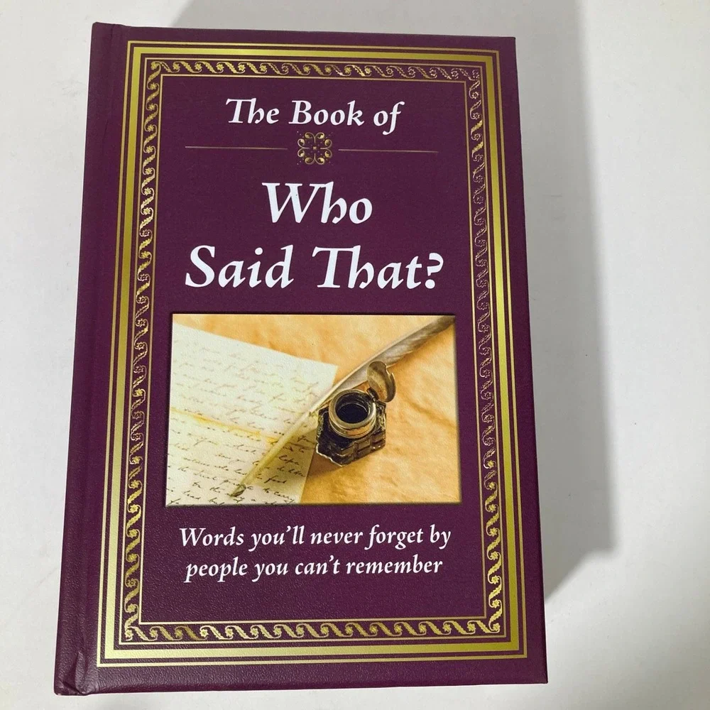 The Book Of Who Said That Publications International Ltd‎ Hardcover